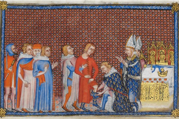 King-Charles-gets-stockings-on-his-feet